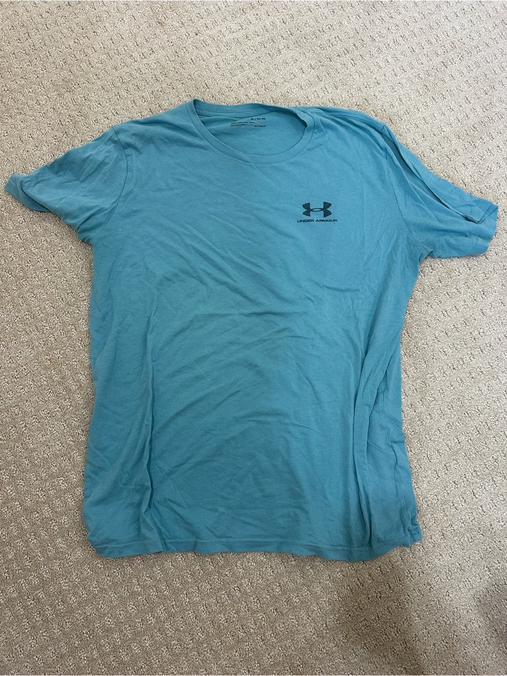 Under Armour Men’s weathered Teal Crew Neck Short Sleeve Shirt xl